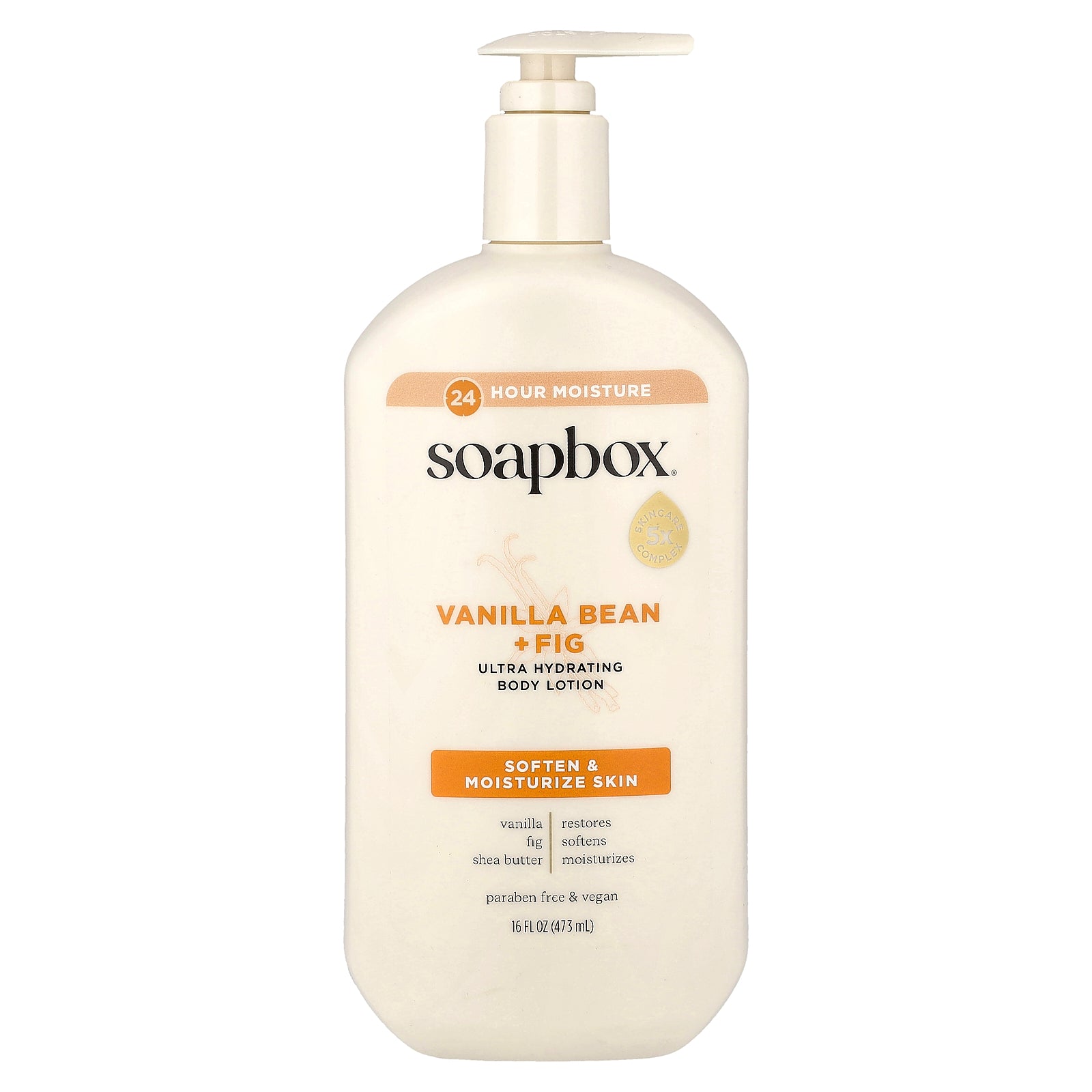 Soapbox, Ultra Hydrating Body Lotion, Vanilla Bean + Fig, 16 fl oz (473 ml)