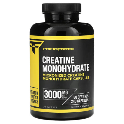 Primaforce, Creatine Monohydrate, 240 Capsules (750 mg per Capsule)