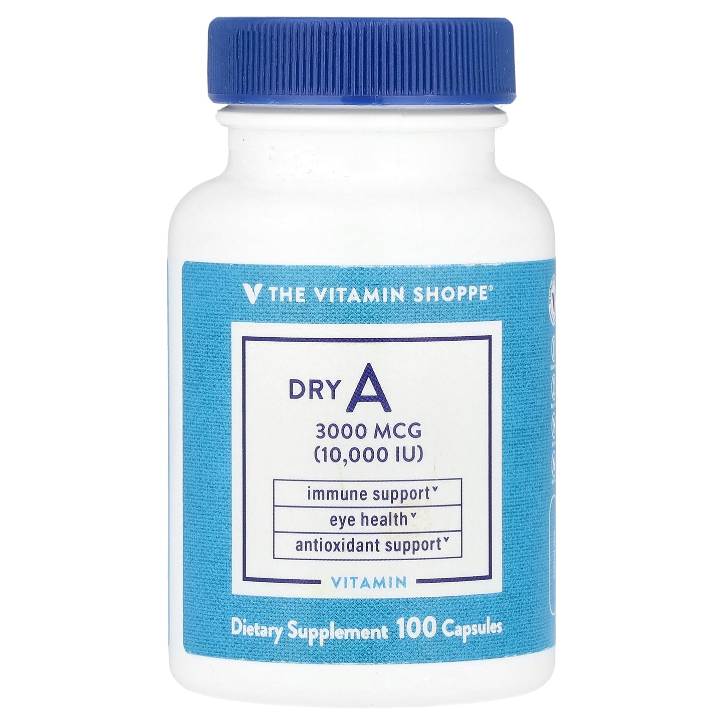 The Vitamin Shoppe, Dry A, 3,000 mcg (10,000 IU), 100 Capsules