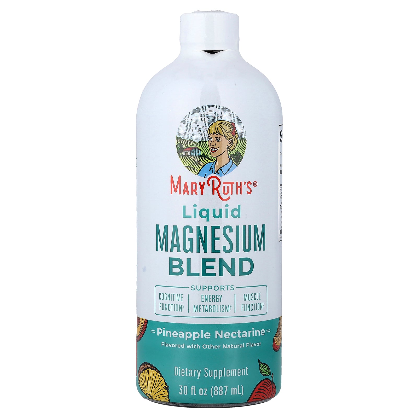 MaryRuth's, Liquid Magnesium Blend, Pineapple Nectarine, 30 fl oz (887 ml)