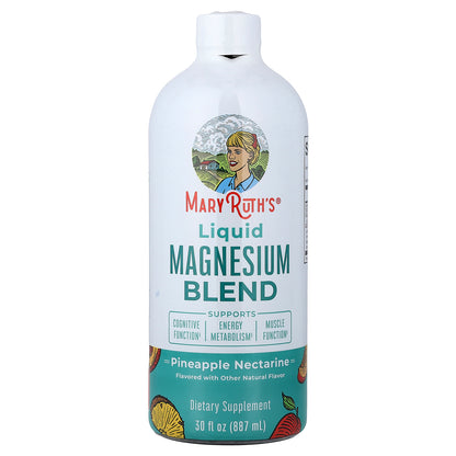 MaryRuth's, Liquid Magnesium Blend, Pineapple Nectarine, 30 fl oz (887 ml)
