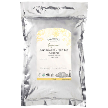 Starwest Botanicals, Organic Gunpowder Green Tea, 1 lb (453.6 g)