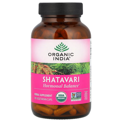 Organic India, Shatavari, 180 Vegetarian Caps (400 mg per Capsule)