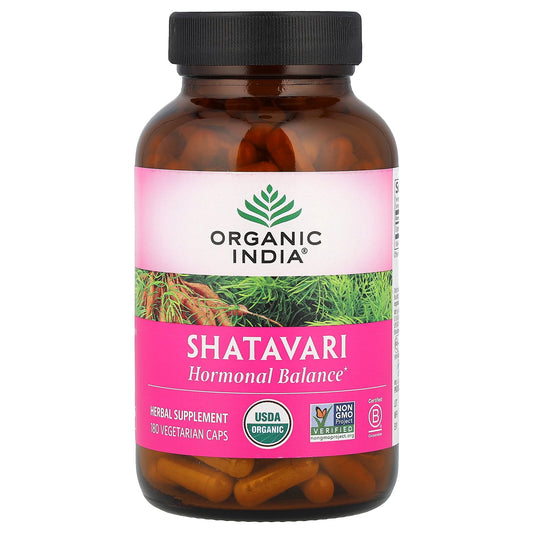 Organic India, Shatavari, 180 Vegetarian Caps (400 mg per Capsule)