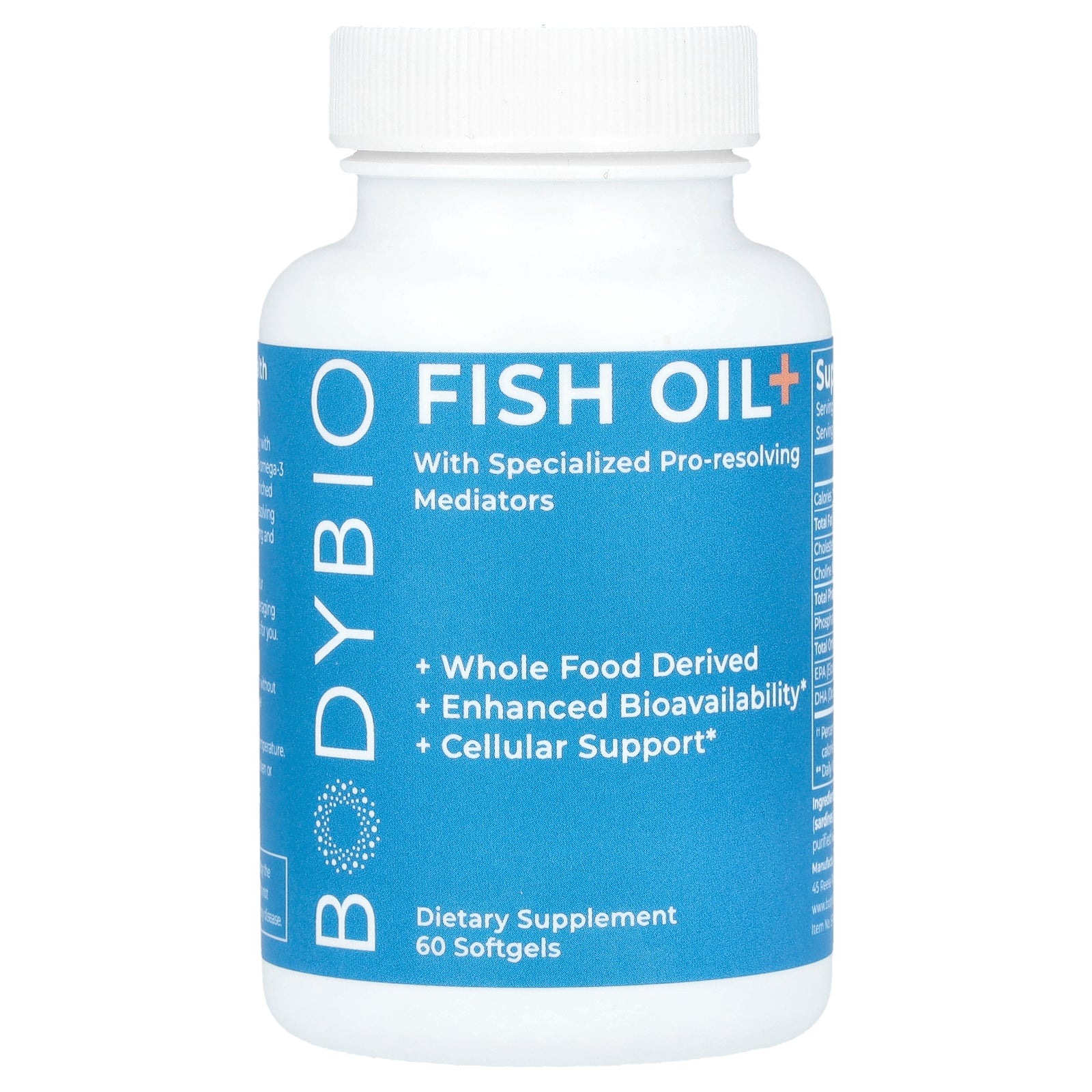 BodyBio, Fish Oil+, 60 Softgels