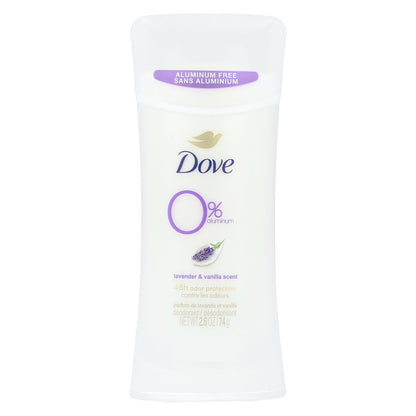 Dove, Aluminum Free Deodorant, Lavender & Vanilla Scent, 2.6 oz (74 g)