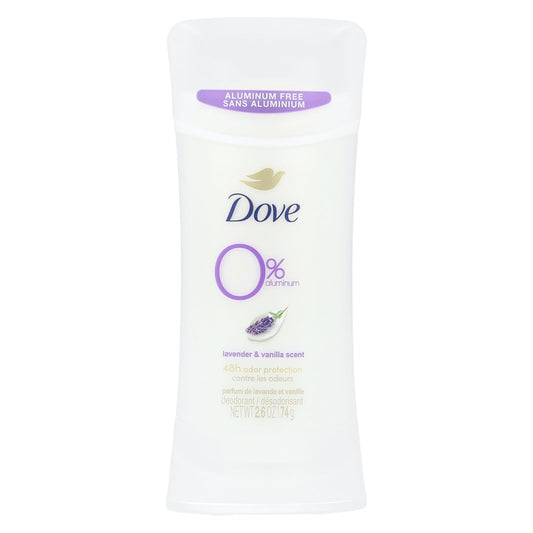 Dove, Aluminum Free Deodorant, Lavender & Vanilla Scent, 2.6 oz (74 g)