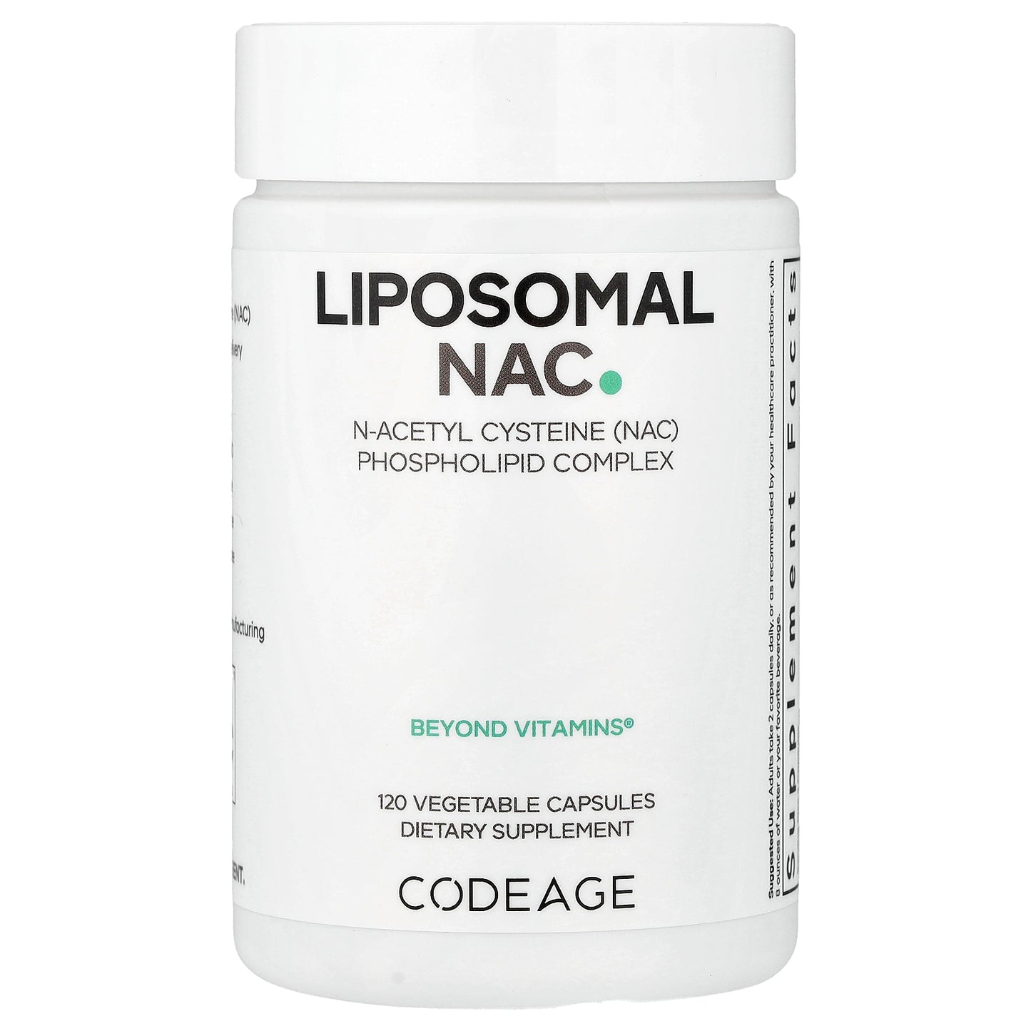 Codeage, Liposomal NAC, 120 Vegetable Capsules (450 mg per Capsule)