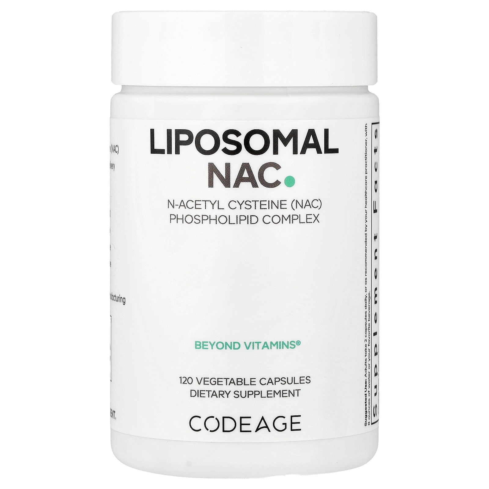 Codeage, Liposomal NAC, 120 Vegetable Capsules (450 mg per Capsule)