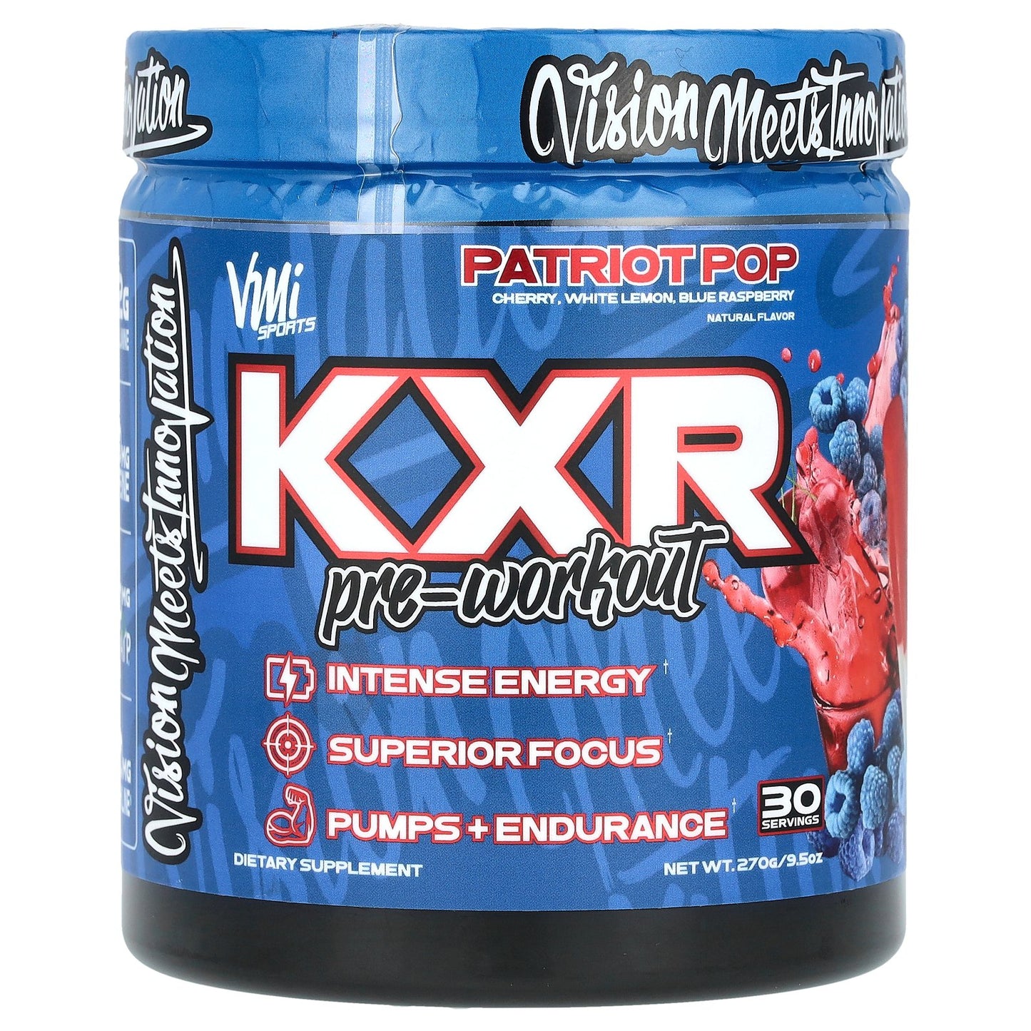 VMI Sports, KXR Pre-Workout, Patriot Pop, 9.5 oz (270 g)