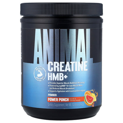 Animal, Creatine HMB+™ Powder, Power Punch, 12.06 oz (342 g)