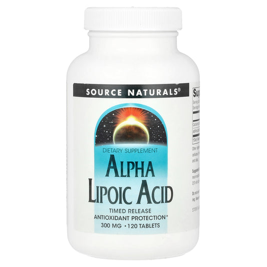 Source Naturals, Alpha Lipoic Acid, Timed Release, 600 mg, 120 Tablets (300 mg per Tablet)