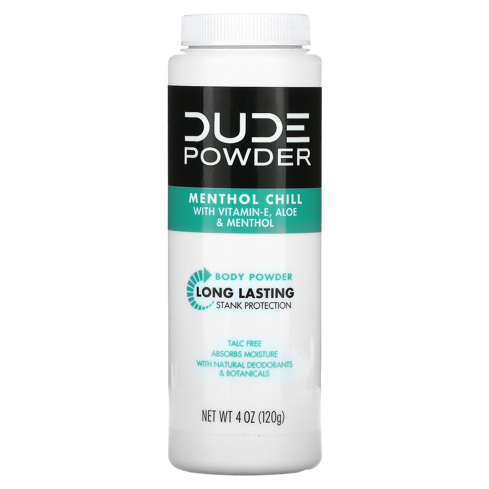 Dude Products, Powder, Body Powder, Menthol Chill, 4 oz  (120 g)