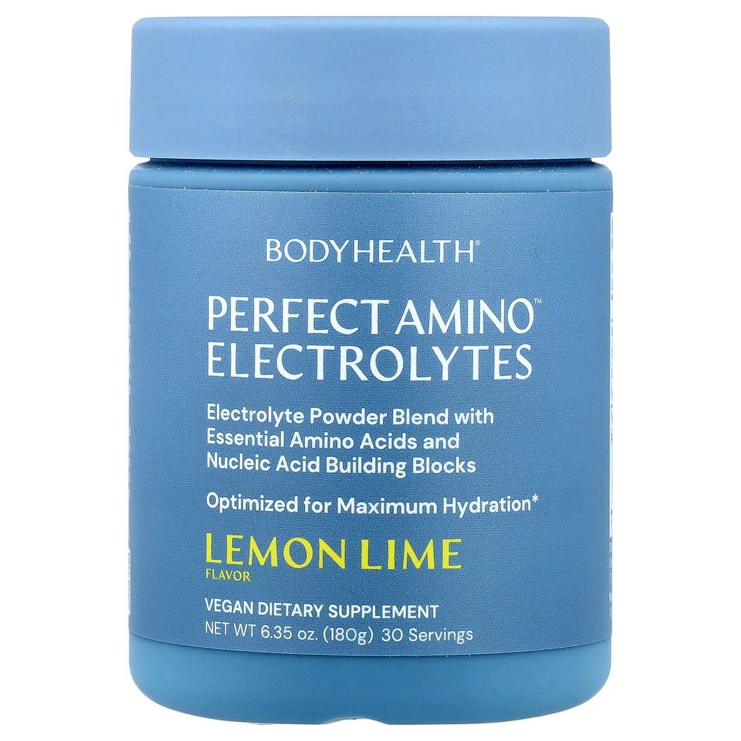 BodyHealth, Perfect Amino™ Electrolytes, Lemon Lime, 6.35 oz (180 g)