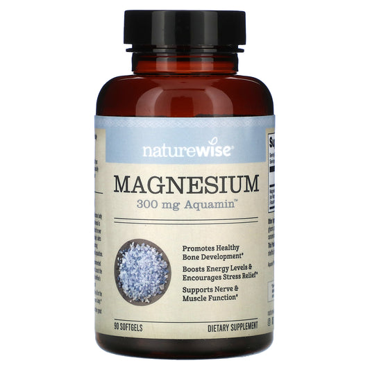 NatureWise, Magnesium, 90 Softgels (100 mg per Softgel)