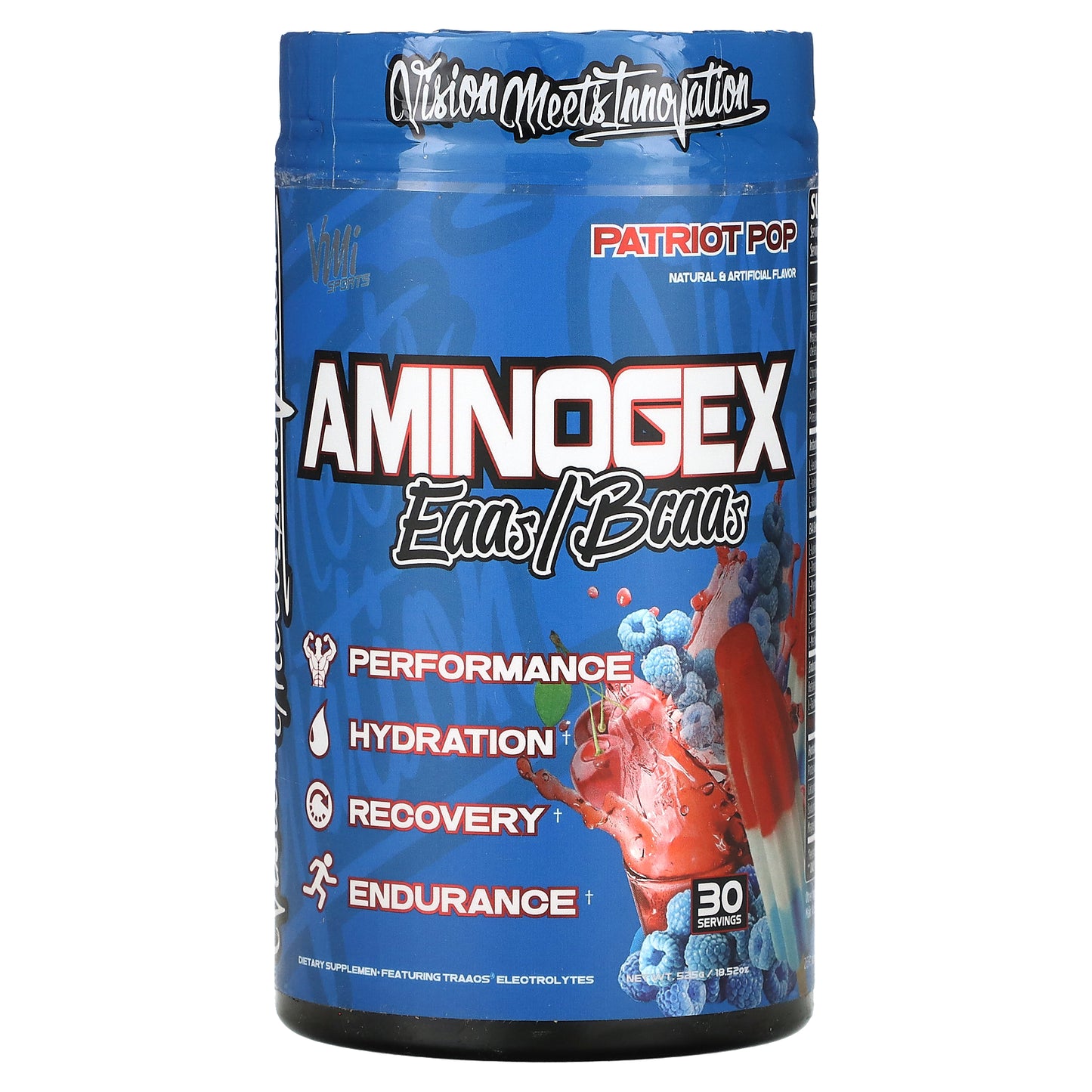 VMI Sports, Aminogex, EAAs/BCAAs, Patriot Pop, 18.52 oz (525 g)