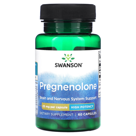 Swanson, Pregnenolone, High Potency, 25 mg, 60 Capsules