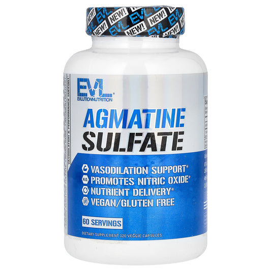 EVLution Nutrition, Agmatine Sulfate, 1,000 mg, 120 Veggie Capsules (500 mg per Capsule)