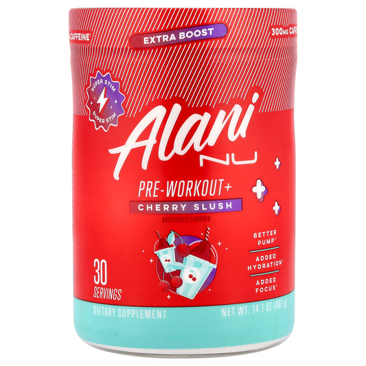 Alani Nu, Pre-Workout+, Cherry Slush, 14.1 oz (401 g)