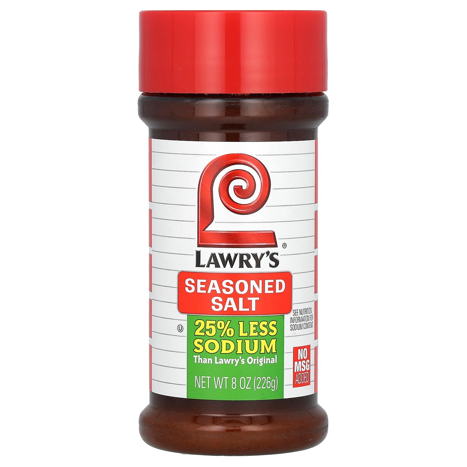 Lawry's, Seasoned Salt, Less Sodium, 8 oz (226 g)