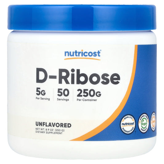 Nutricost, D-Ribose, Unflavored , 8.9 oz (250 g)