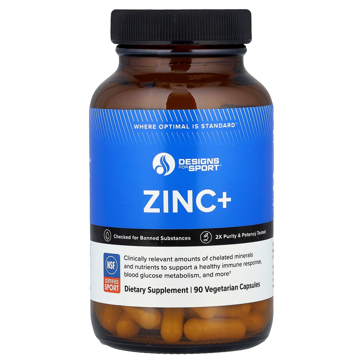 Designs For Health, Designs for Sport®, Zinc+, 90 Vegetarian Capsules