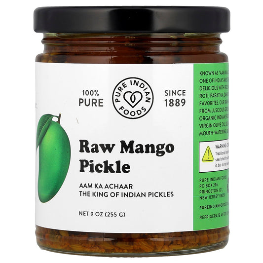 Pure Indian Foods, Raw Mango Pickle , 9 oz (255 g)