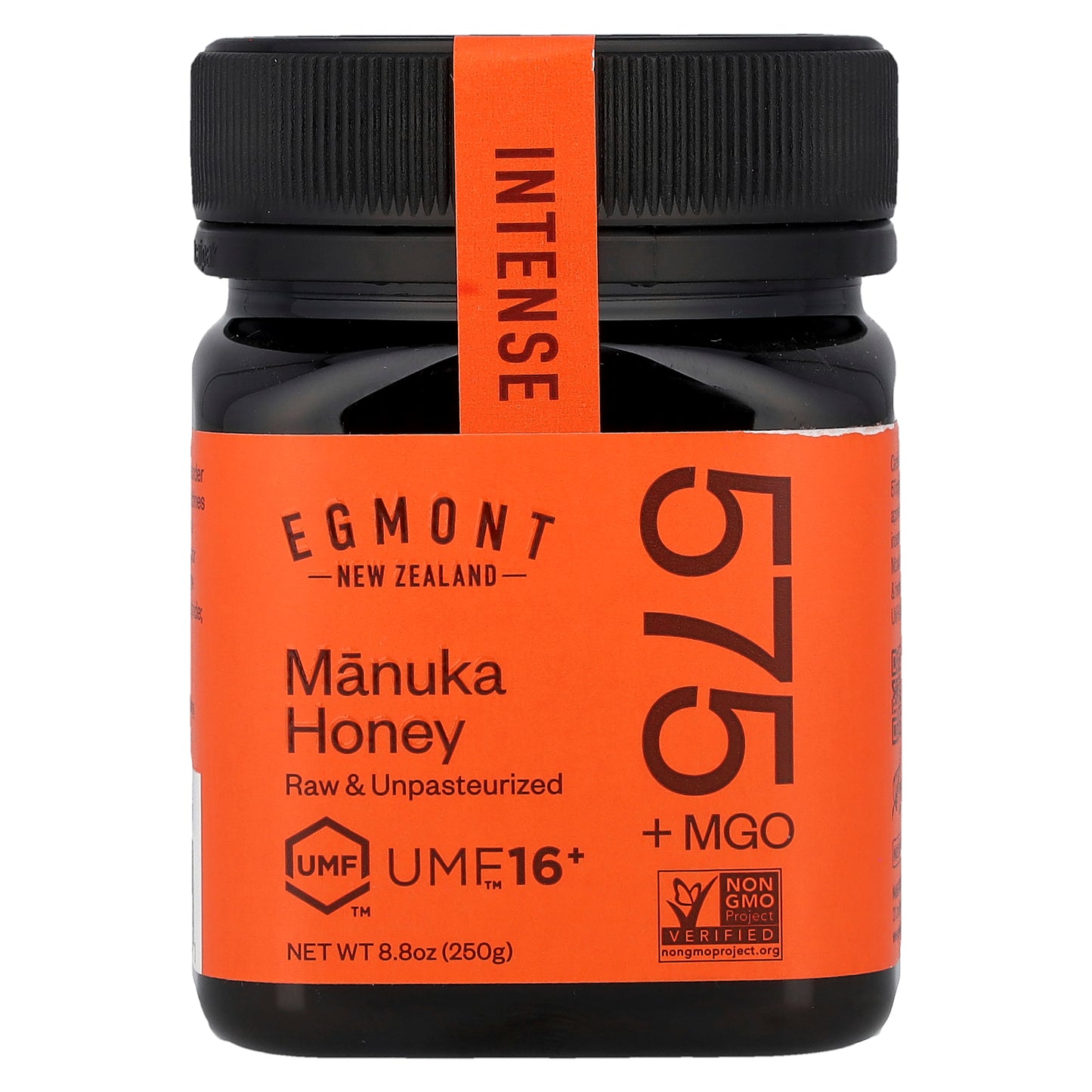 Egmont Honey, Manuka Honey, Raw & Unpasteurized, UMF™ 16+, MGO 575+, 8.8 oz (250 g)