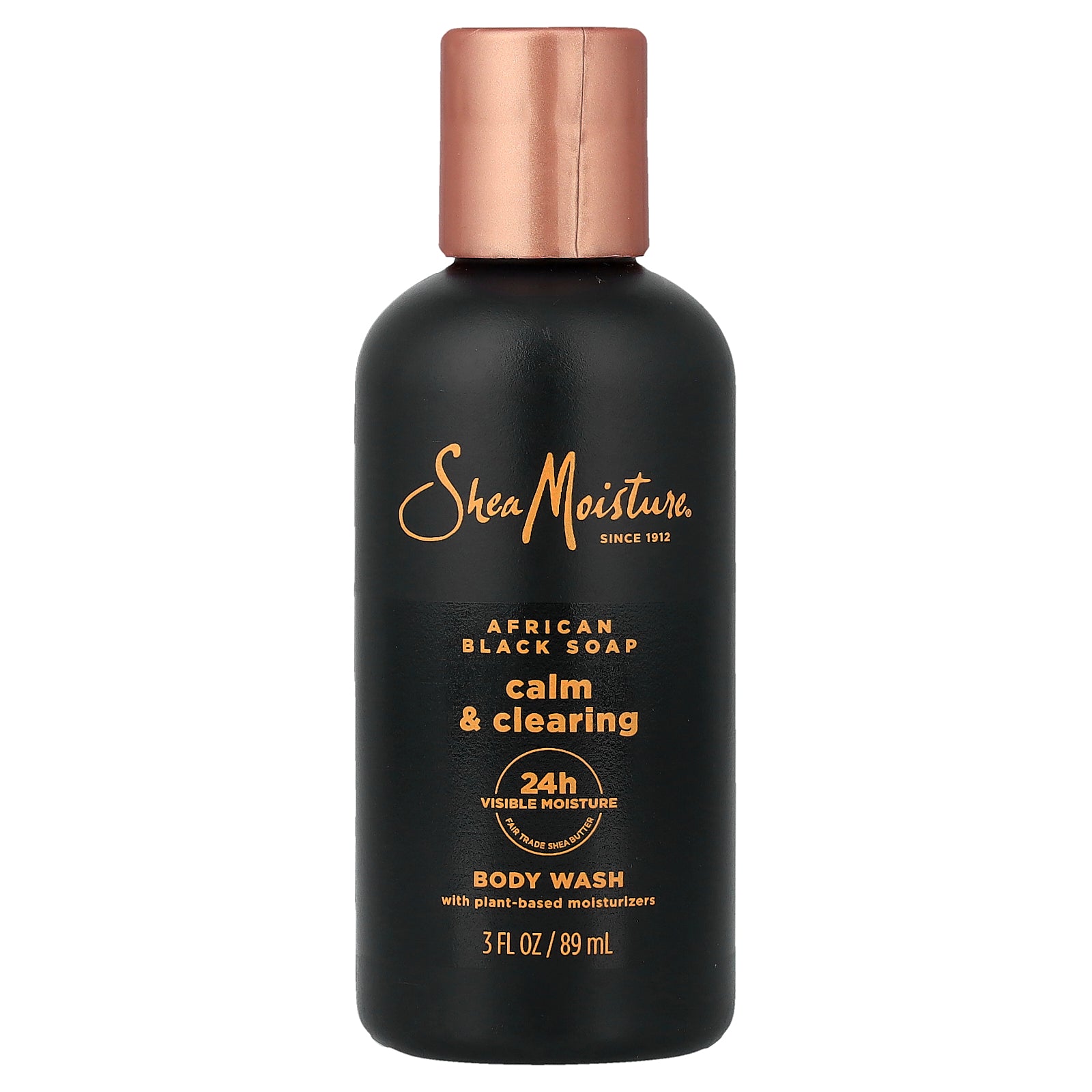 SheaMoisture, Calm & Clearing Body Wash, African Black Soap, 3 fl oz (89 ml)