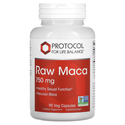 Protocol for Life Balance, Raw Maca, 750 mg , 90 Veg Capsules