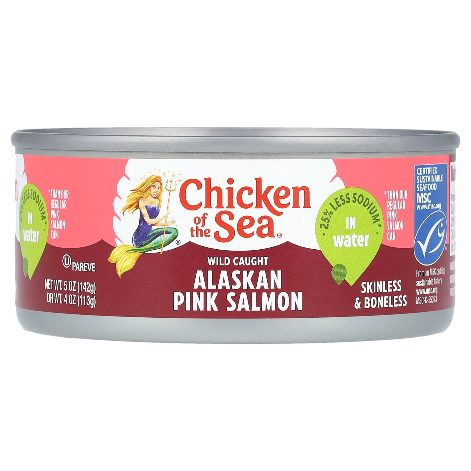 Chicken of the Sea, Wild Caught Alaskan Pink Salmon in Water, 5 oz (142 g)