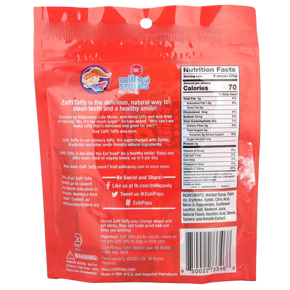 Zollipops, Zaffi®, Keto Taffy, Fruit, 3 oz (85 g)