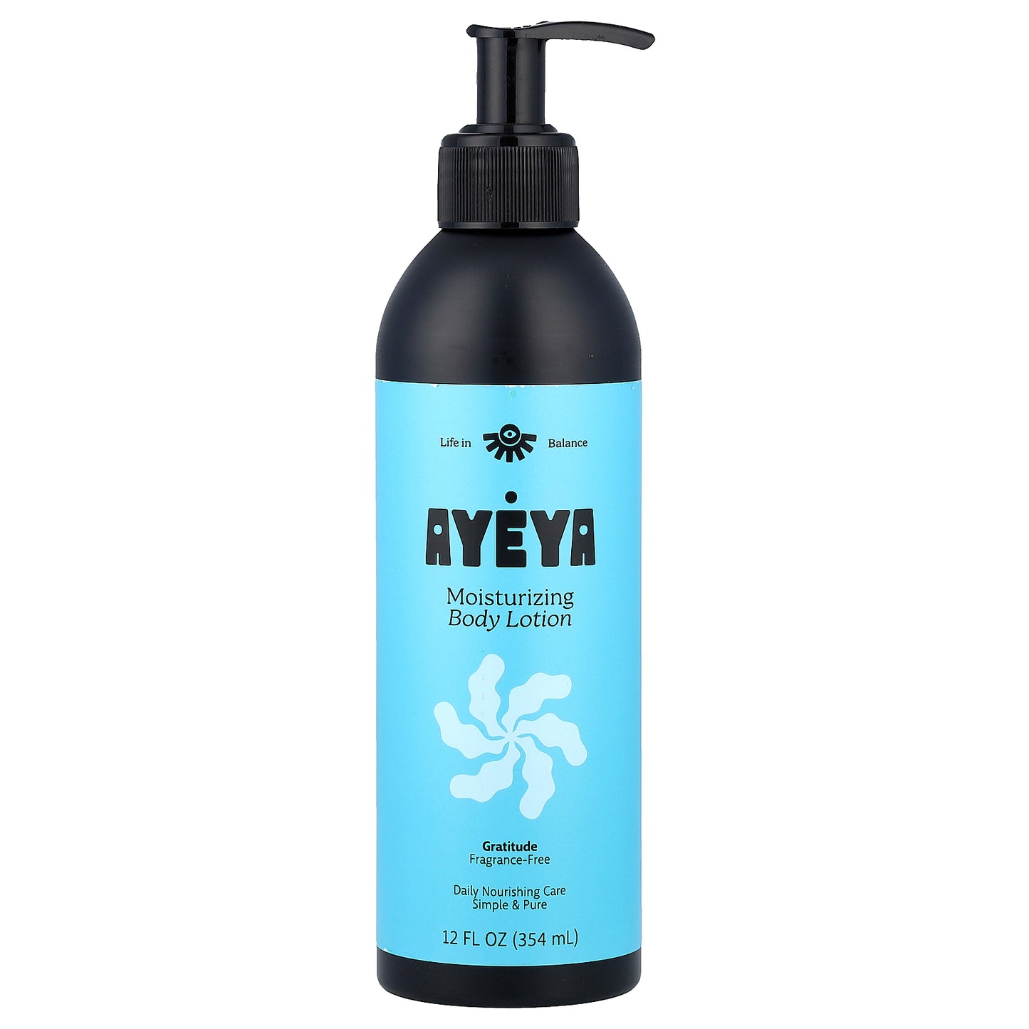Ayeya, Moisturizing Body Lotion, Fragrance-Free, 12 fl oz (354 ml)
