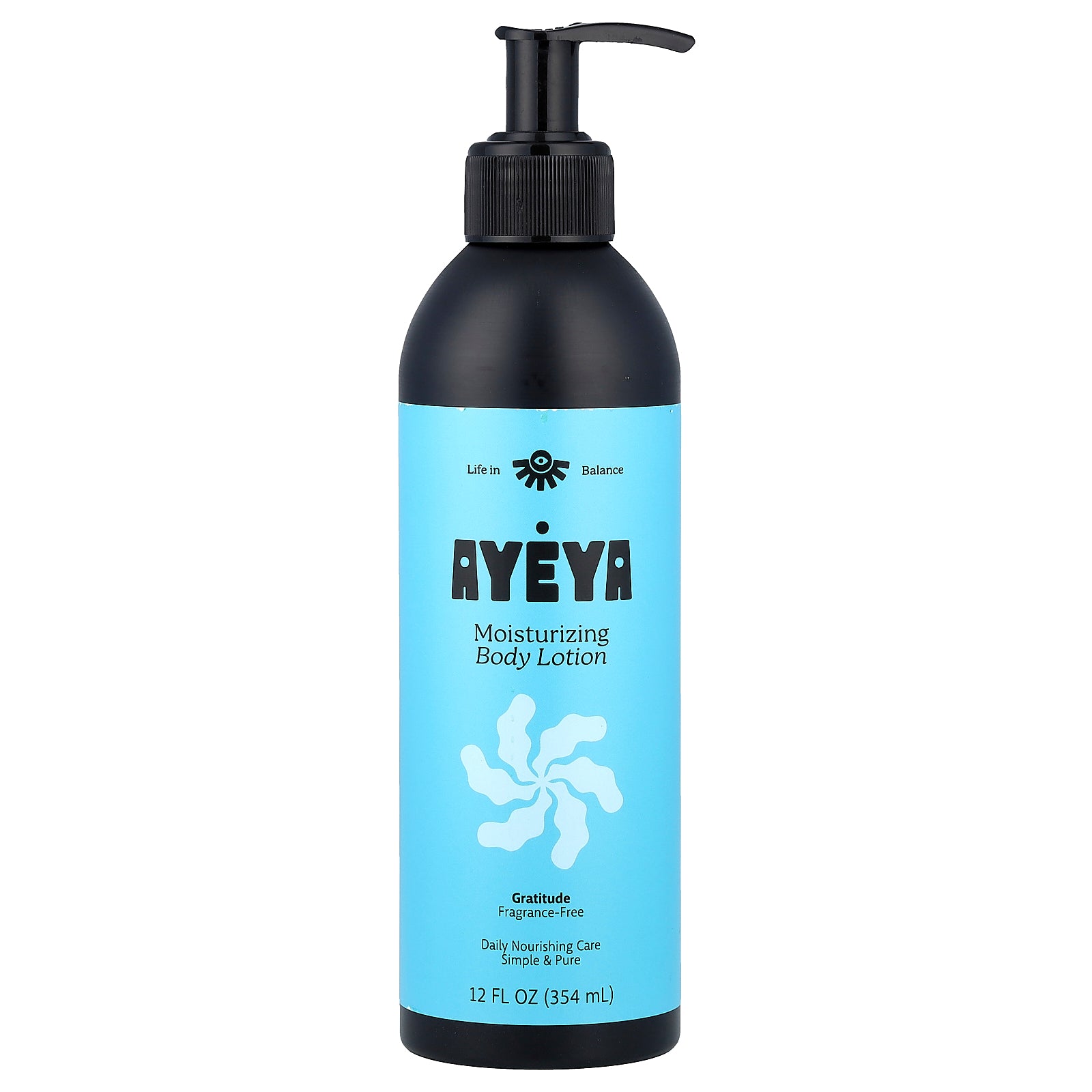 Ayeya, Moisturizing Body Lotion, Fragrance-Free, 12 fl oz (354 ml)