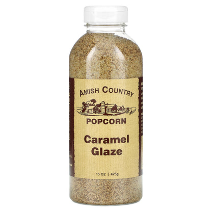 Amish Country Popcorn, Popcorn Glaze, Caramel, 15 oz (425 g)