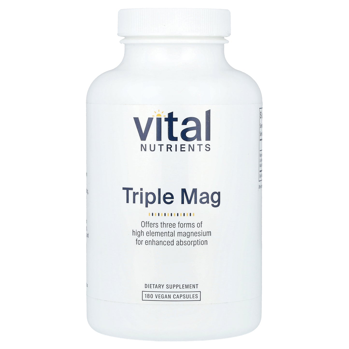 Vital Nutrients, Triple Mag , 180 Vegan Capsules