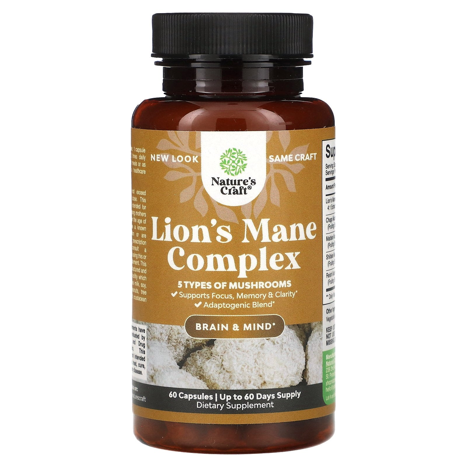 Nature's Craft, Lion's Mane Complex, 60 Capsules