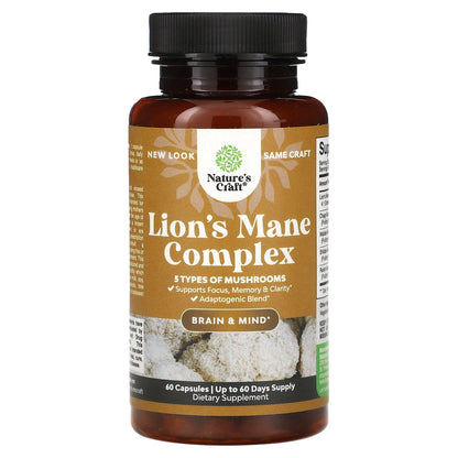 Nature's Craft, Lion's Mane Complex, 60 Capsules