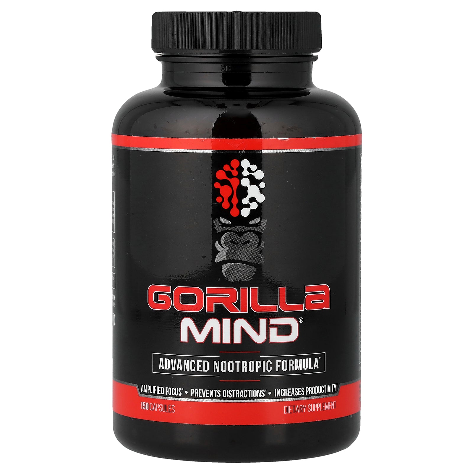 Gorilla Mind, Advanced Nootropic Formula, 150 Capsules