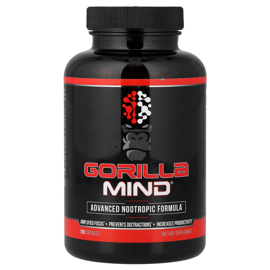 Gorilla Mind, Advanced Nootropic Formula, 150 Capsules