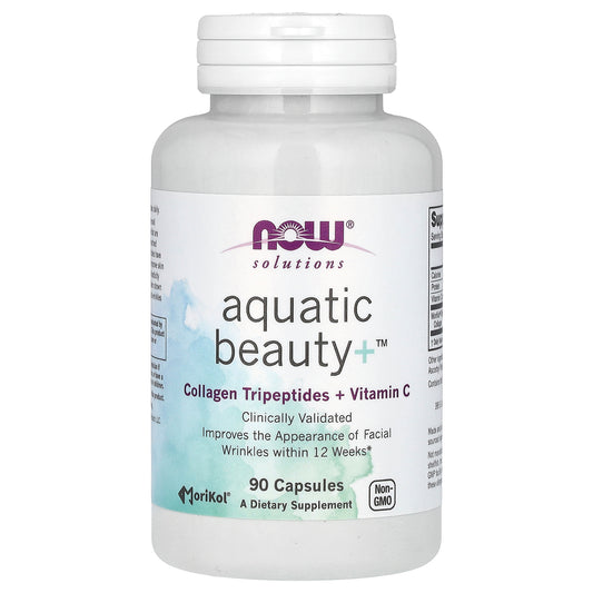 NOW Foods, Solutions, Aquatic Beauty+, 90 Capsules