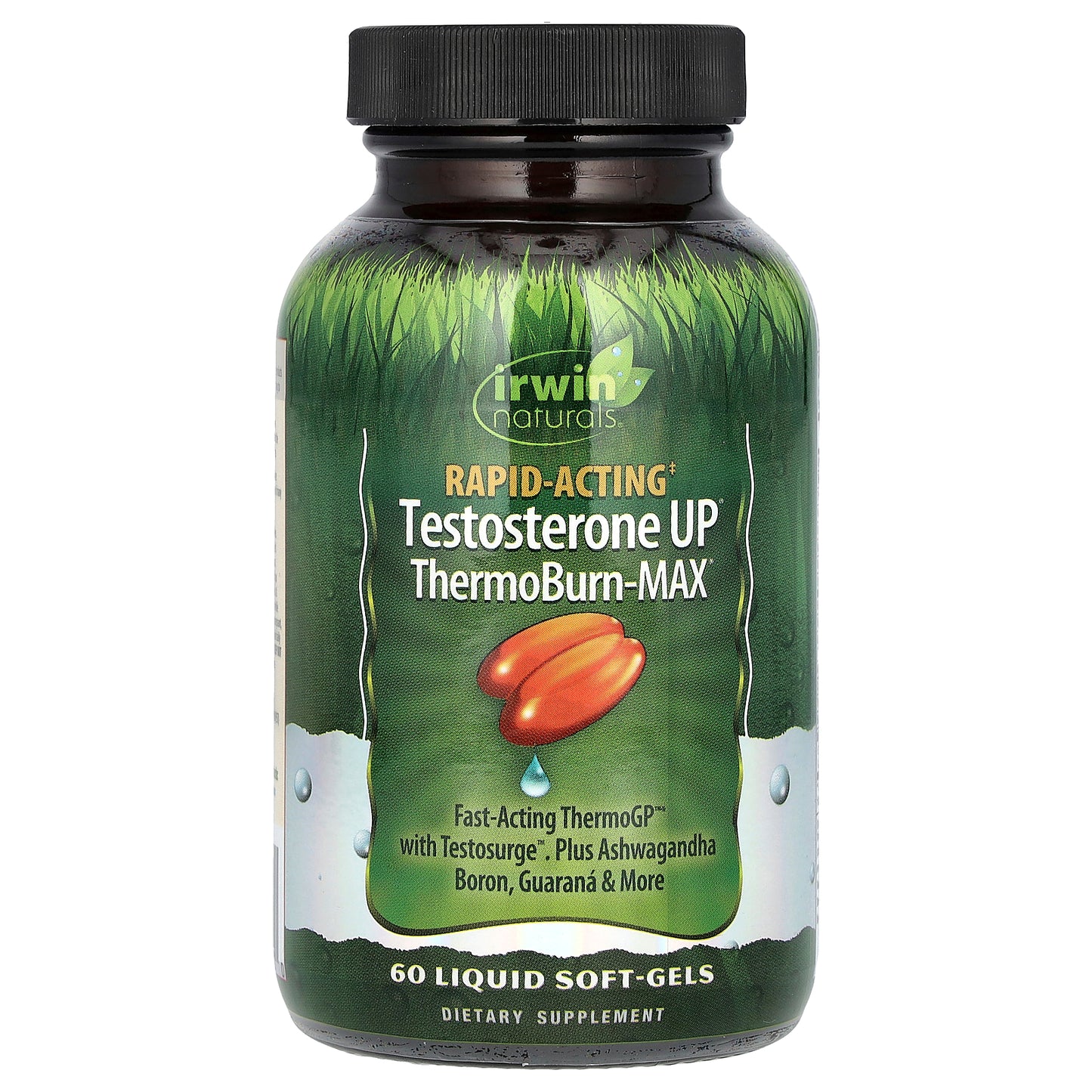 Irwin Naturals, Rapid Acting Testosterone UP®, ThermoBurn-MAX, 60 Liquid Soft-Gels