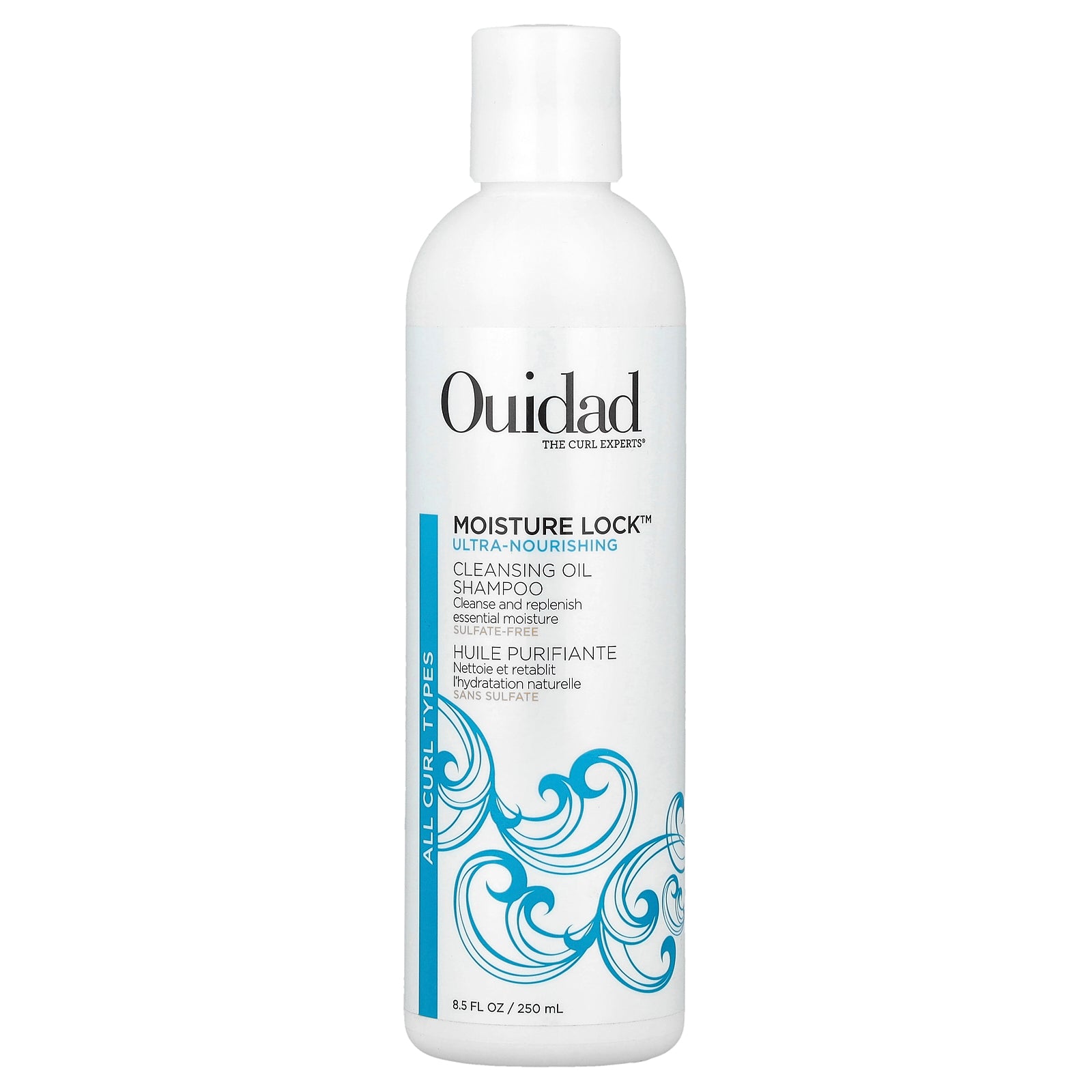 Ouidad, Moisture Lock™, Cleansing Oil Shampoo, All Curl Types, 8.5 fl oz (250 ml)