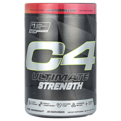 C4 / Cellucor, C4 Ultimate Strength, Pre-Workout, Watermelon, 1.22 lbs (554 g)