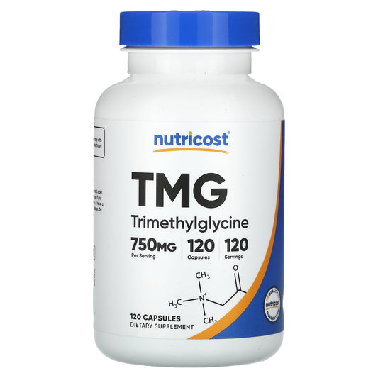 Nutricost, TMG, 750 mg, 120 Capsules