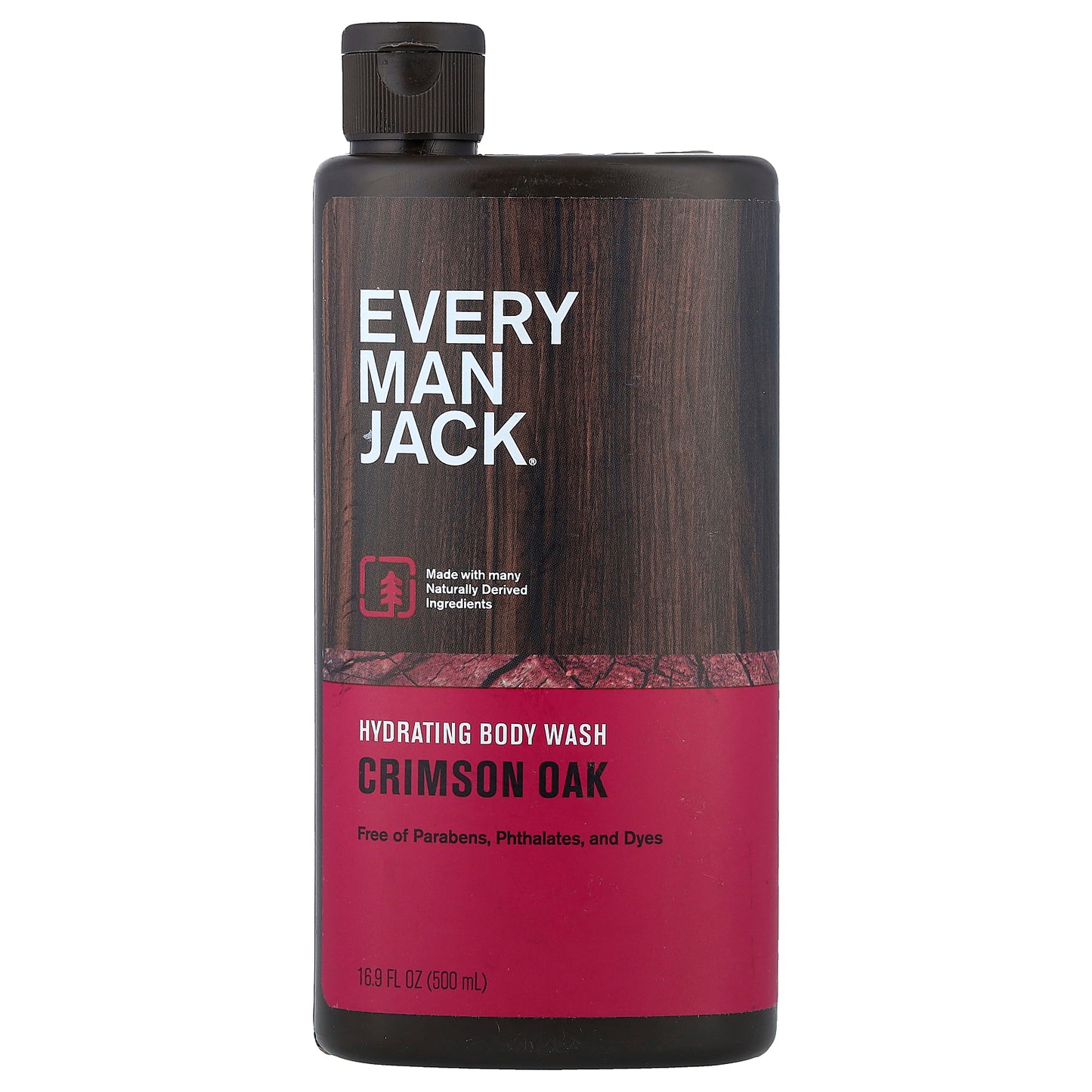 Every Man Jack, Hydrating Body Wash, Crimson Oak, 16.9 fl oz (500 ml)