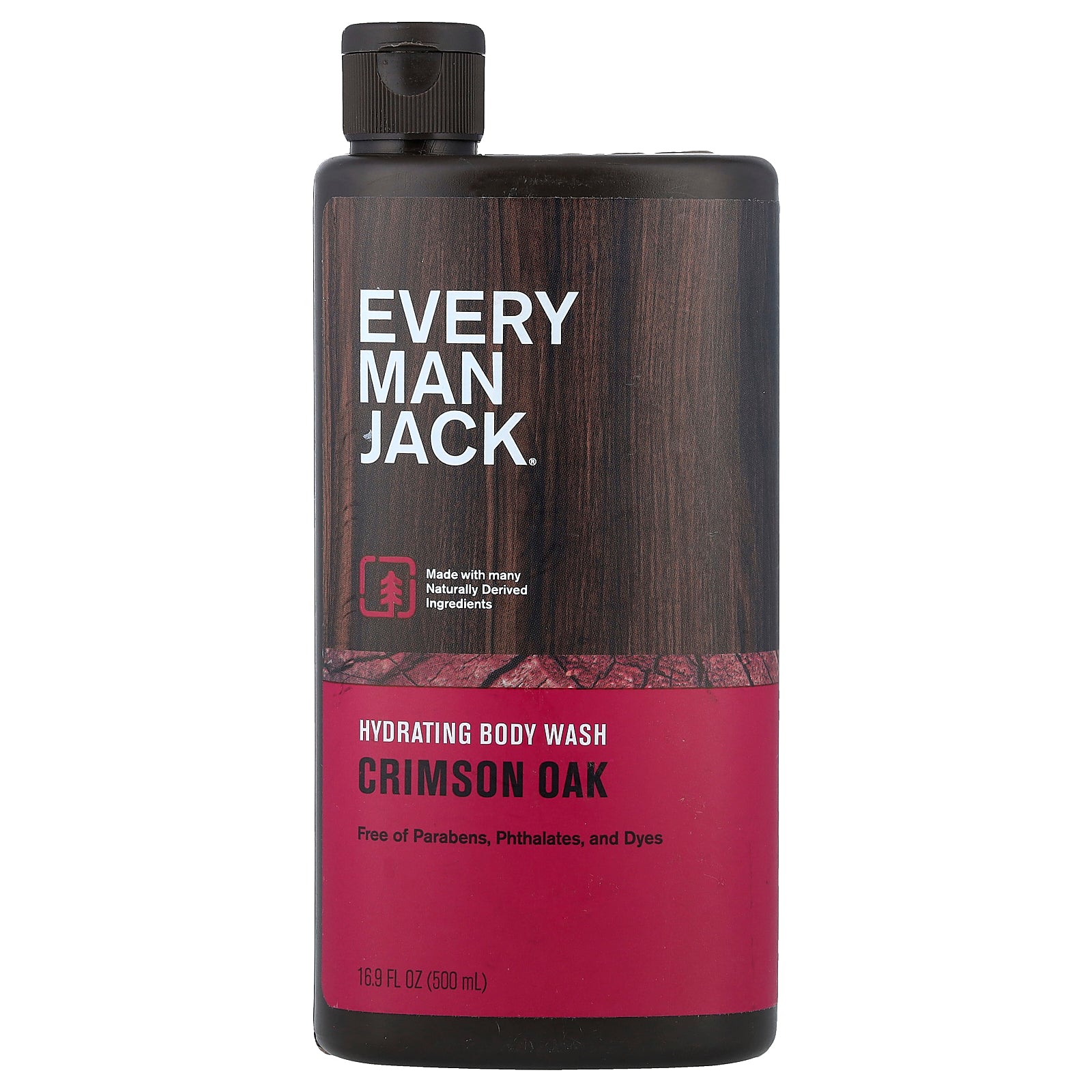 Every Man Jack, Hydrating Body Wash, Crimson Oak, 16.9 fl oz (500 ml)