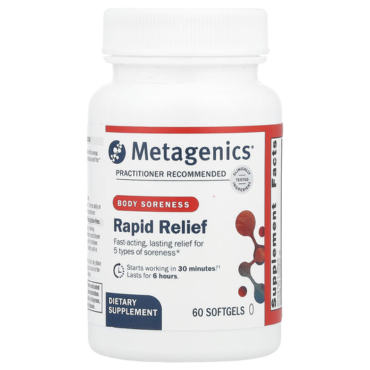 Metagenics, Rapid Relief, Body Soreness, 60 Softgels