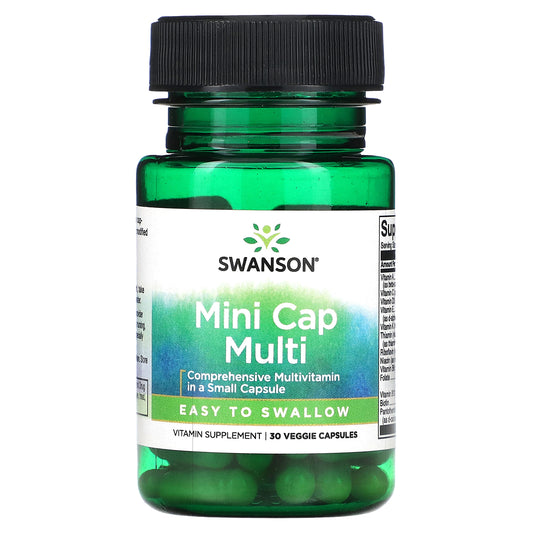 Swanson, Mini Cap Multi, 30 Veggie Capsules