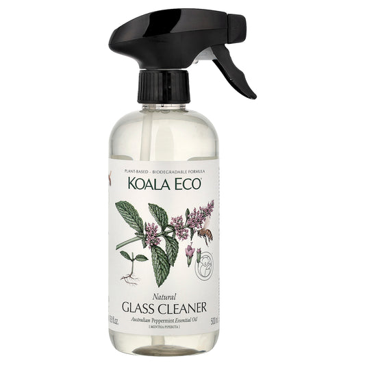 Koala Eco, Natural Glass Cleaner, Australian Peppermint Essential Oil, 16.9 fl oz (500 ml)